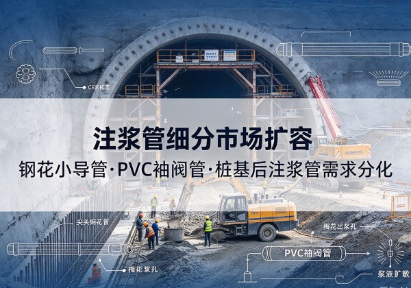 双滦注浆管细分市场扩容，隧道钢花小导管、PVC 袖阀管、桩基后注浆管需求分化